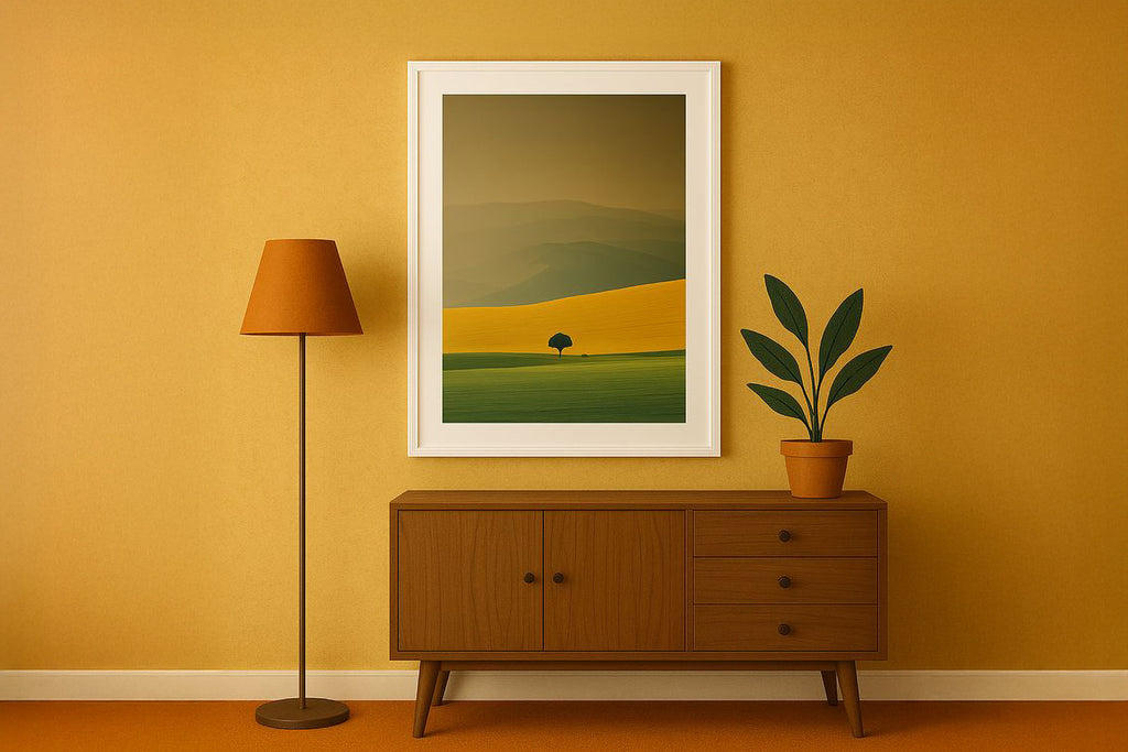 Framed poster